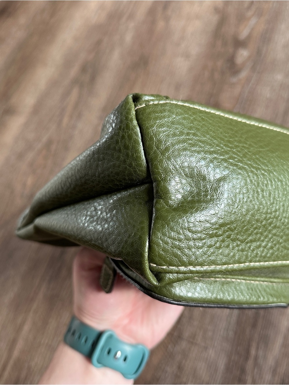 Rosetti Olive Green Faux Leather Shoulder Bag & Matching Wallet Set - Picture 4 of 8